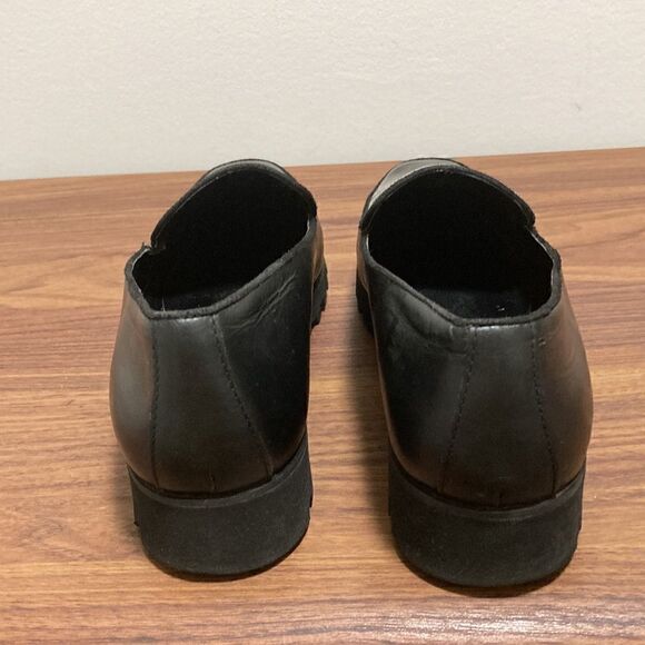 Donald Pliner Rowin Woman’s Black Loafer with Leopard Print Patent Insert. Sz 10 - Picture 4 of 9